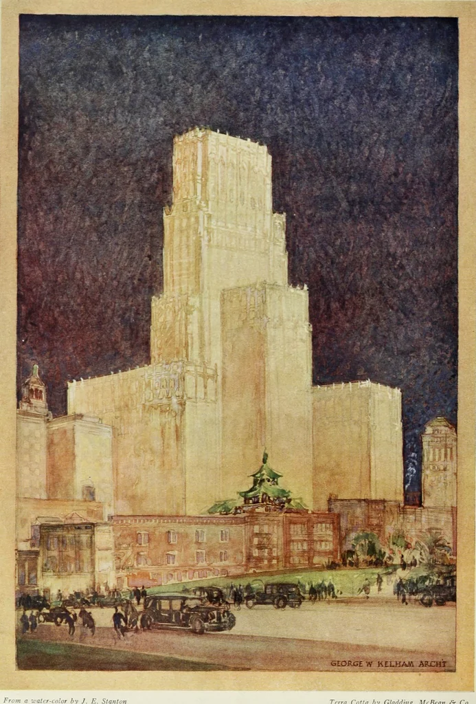 An illustration from Architect and engineer, 1905, leaf 425
