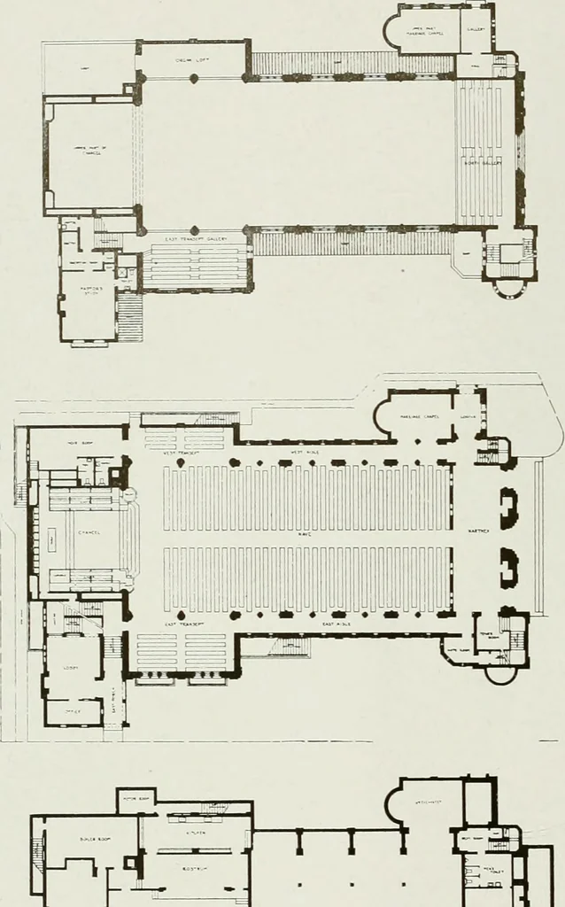 An illustration from Architect and engineer, 1905, leaf 45