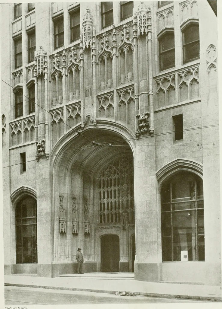 An illustration from Architect and engineer, 1905, leaf 462