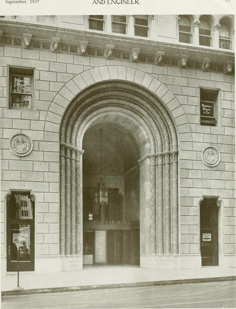 An illustration from Architect and engineer, 1905, leaf 476