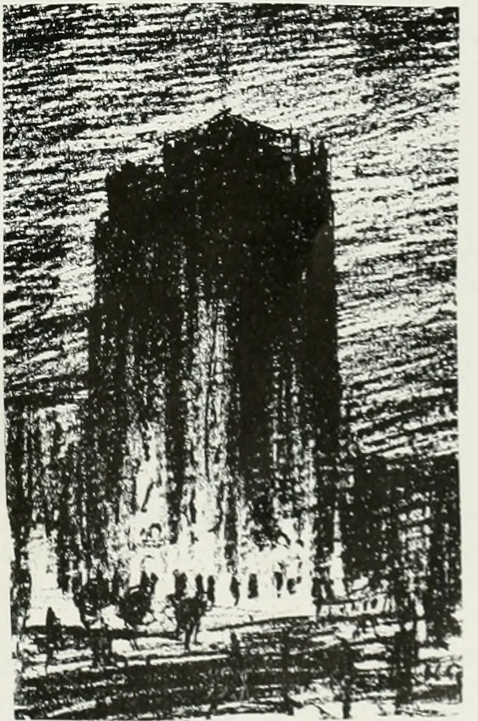 An illustration from Architect and engineer, 1905, leaf 78