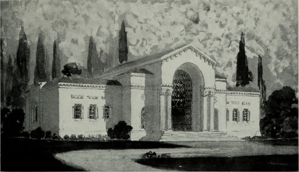 An illustration from Architect and engineer, 1905, leaf 112
