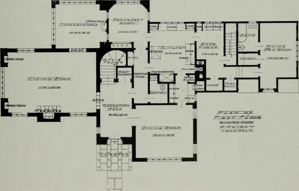 An illustration from Architect and engineer, 1905, leaf 122