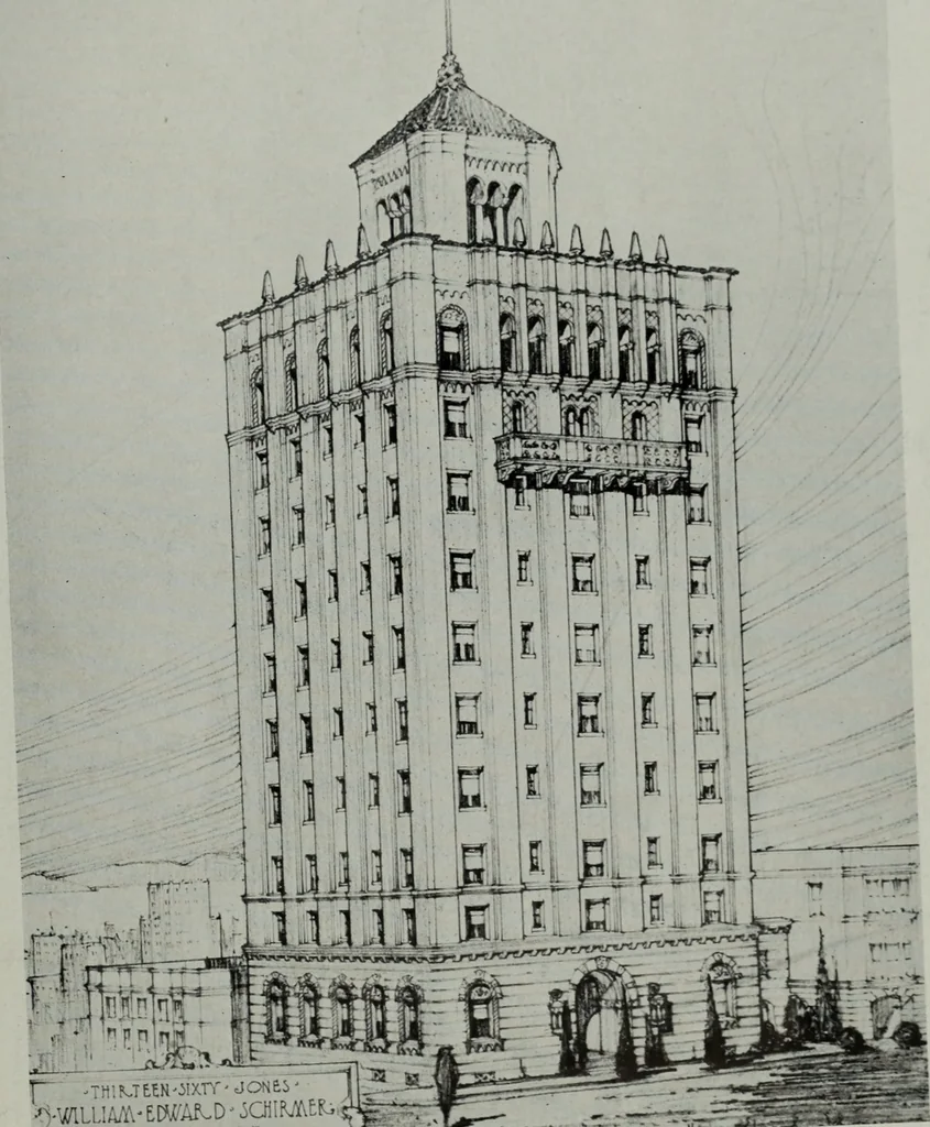 An illustration from Architect and engineer, 1905, leaf 124