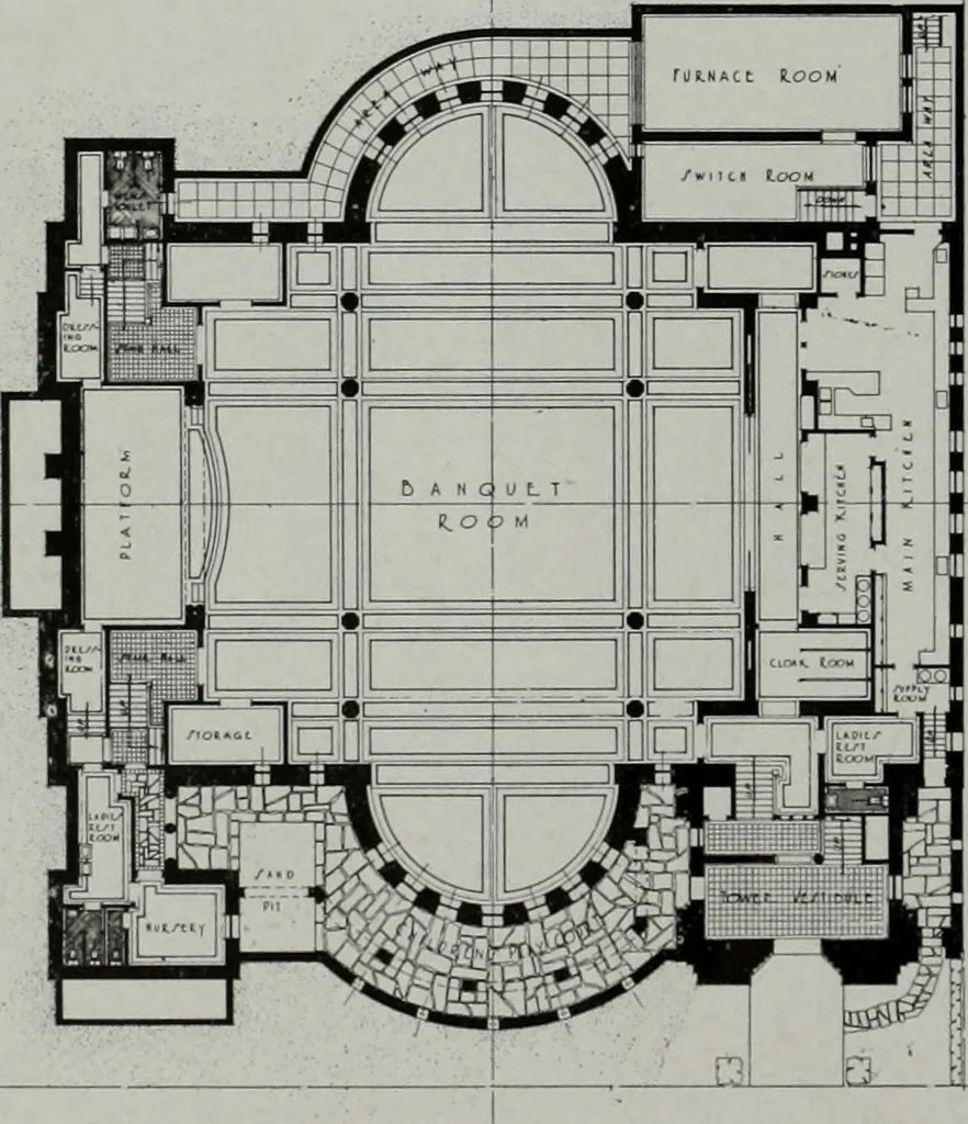 An illustration from Architect and engineer, 1905, leaf 133