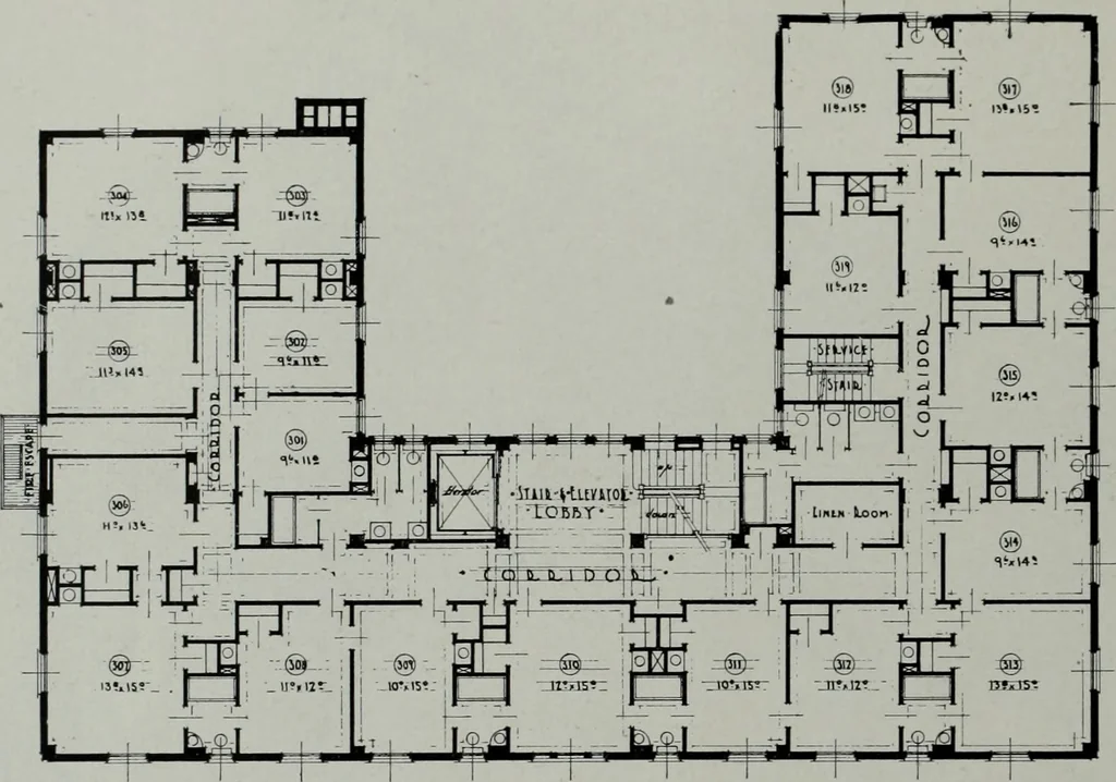 An illustration from Architect and engineer, 1905, leaf 311