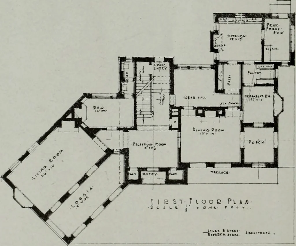 An illustration from Architect and engineer, 1905, leaf 313