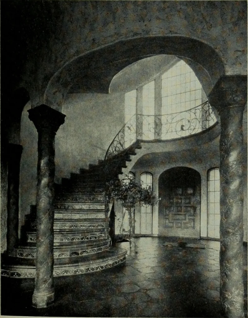 An illustration from Architect and engineer, 1905, leaf 382