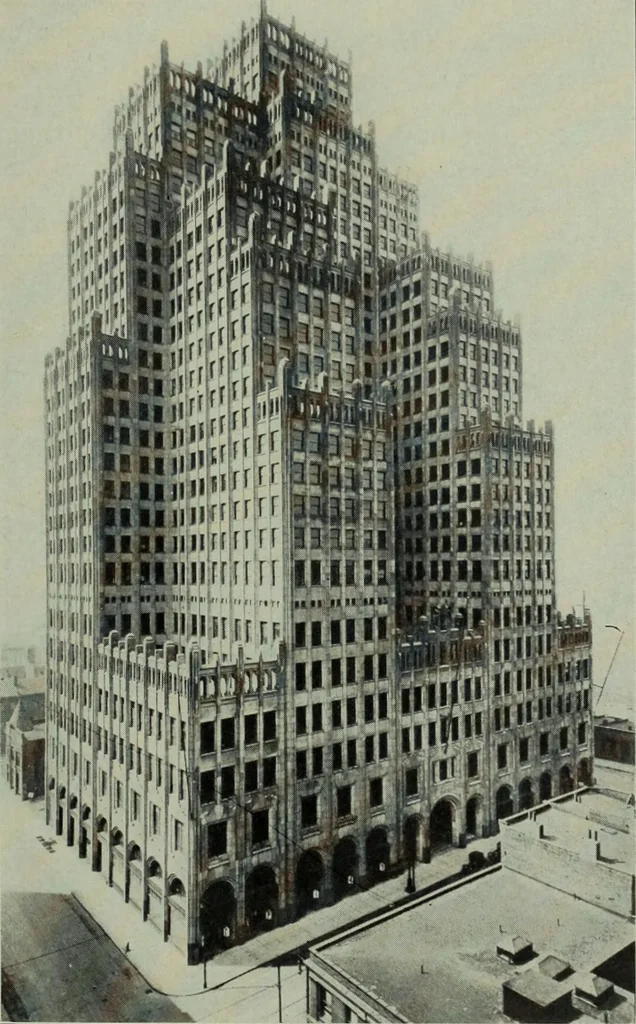An illustration from Architect and engineer, 1905, leaf 392