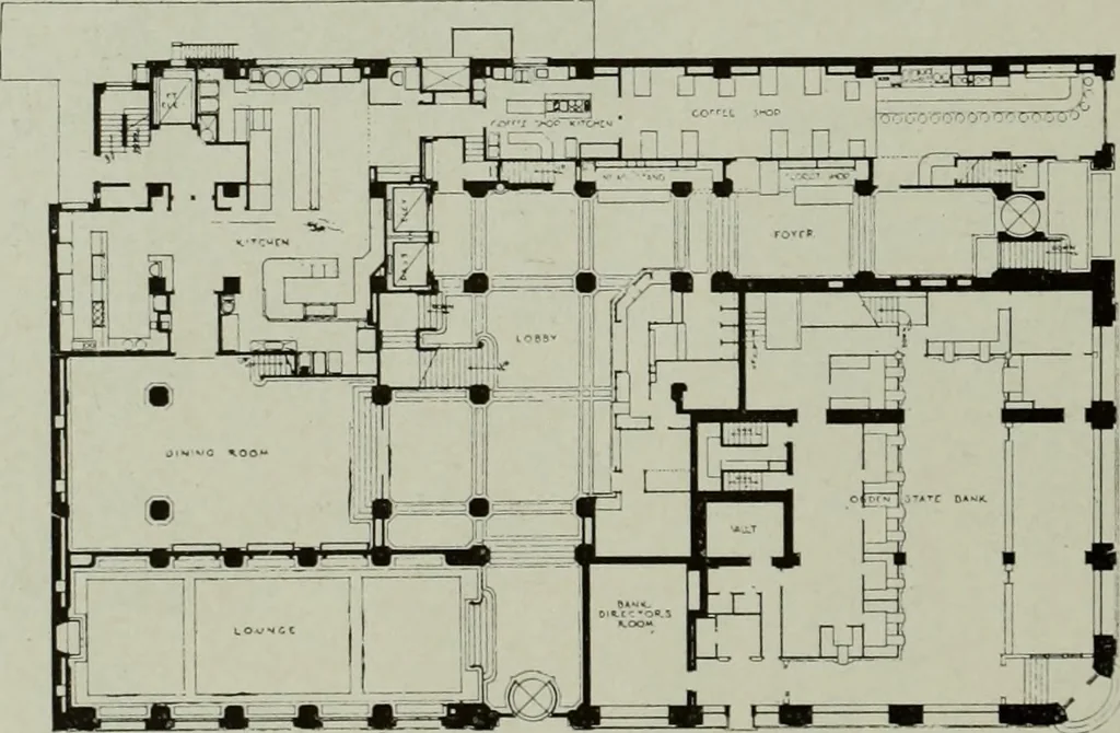 An illustration from Architect and engineer, 1905, leaf 423