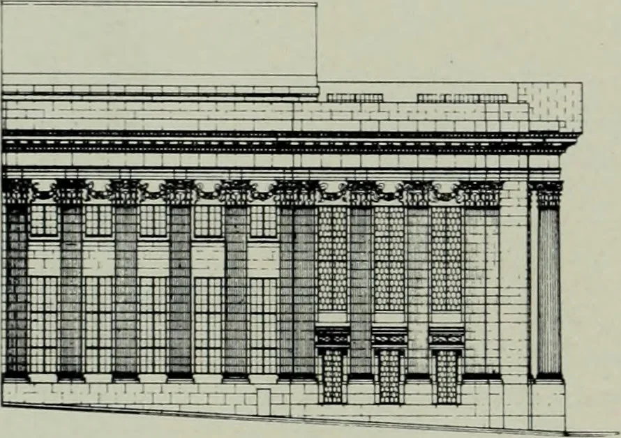An illustration from Architect and engineer, 1905, leaf 471
