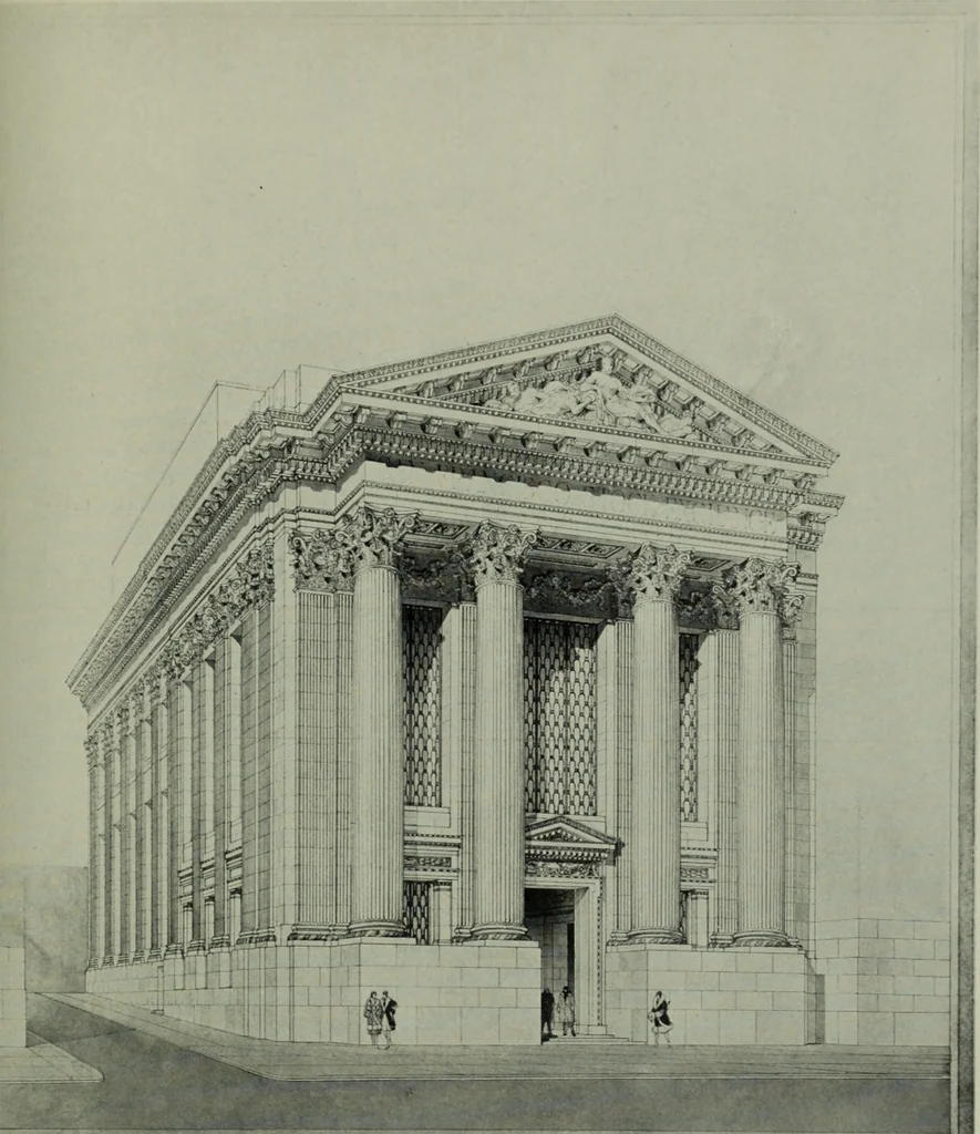An illustration from Architect and engineer, 1905, leaf 474