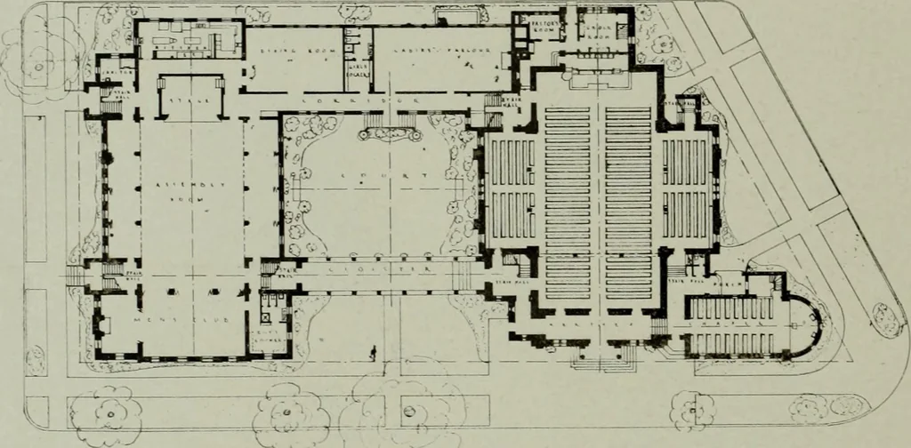 An illustration from Architect and engineer, 1905, leaf 499