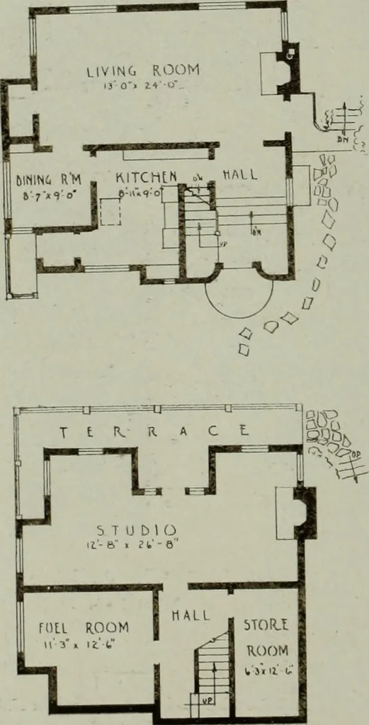 An illustration from Architect and engineer, 1905, leaf 513