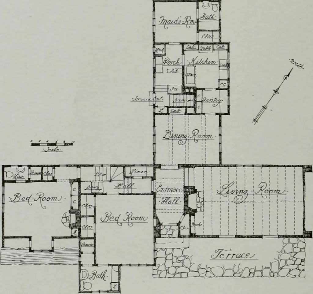 An illustration from Architect and engineer, 1905, leaf 67
