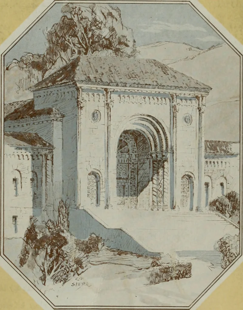 An illustration from Architect and engineer, 1905, leaf 96