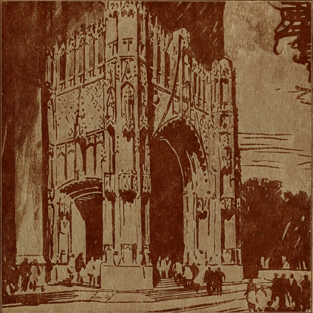 An illustration from Architect and engineer, 1905, leaf 104