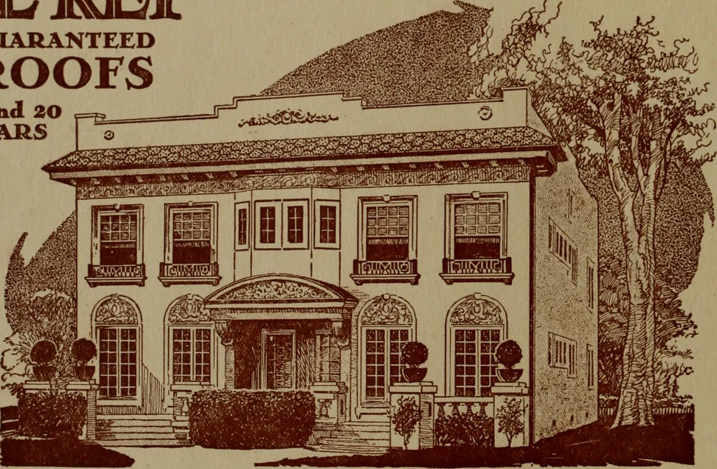 An illustration from Architect and engineer, 1905, leaf 105