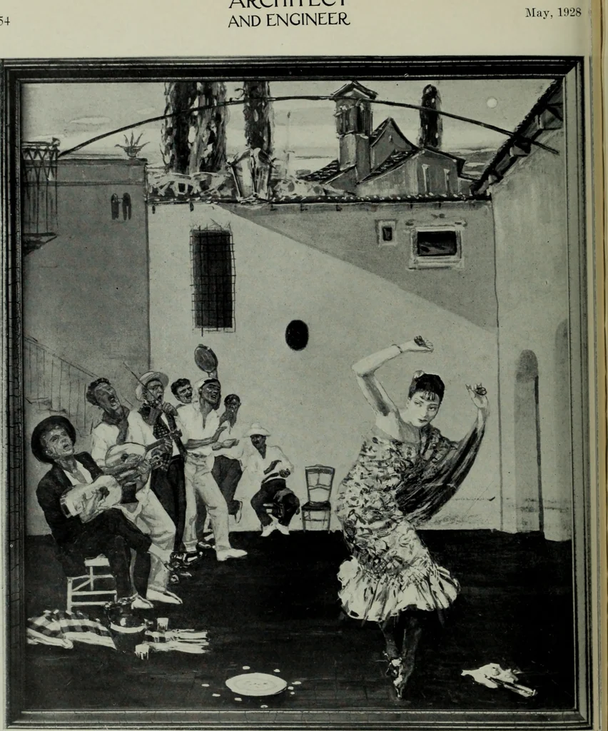 An illustration from Architect and engineer, 1905, leaf 127