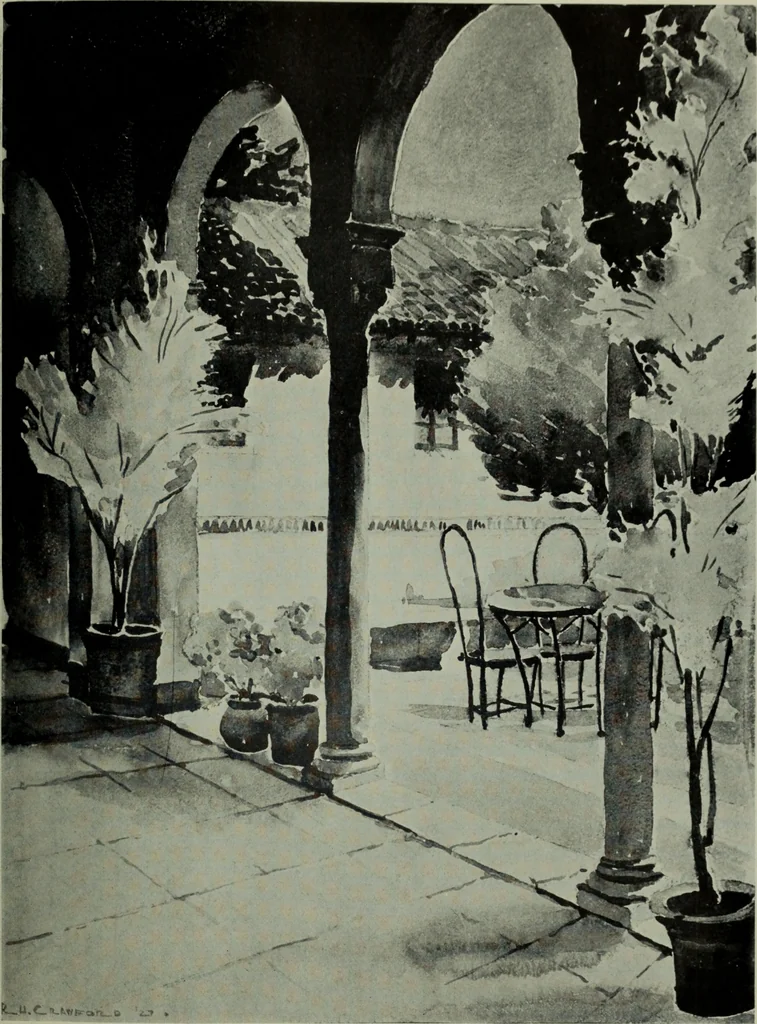 An illustration from Architect and engineer, 1905, leaf 136