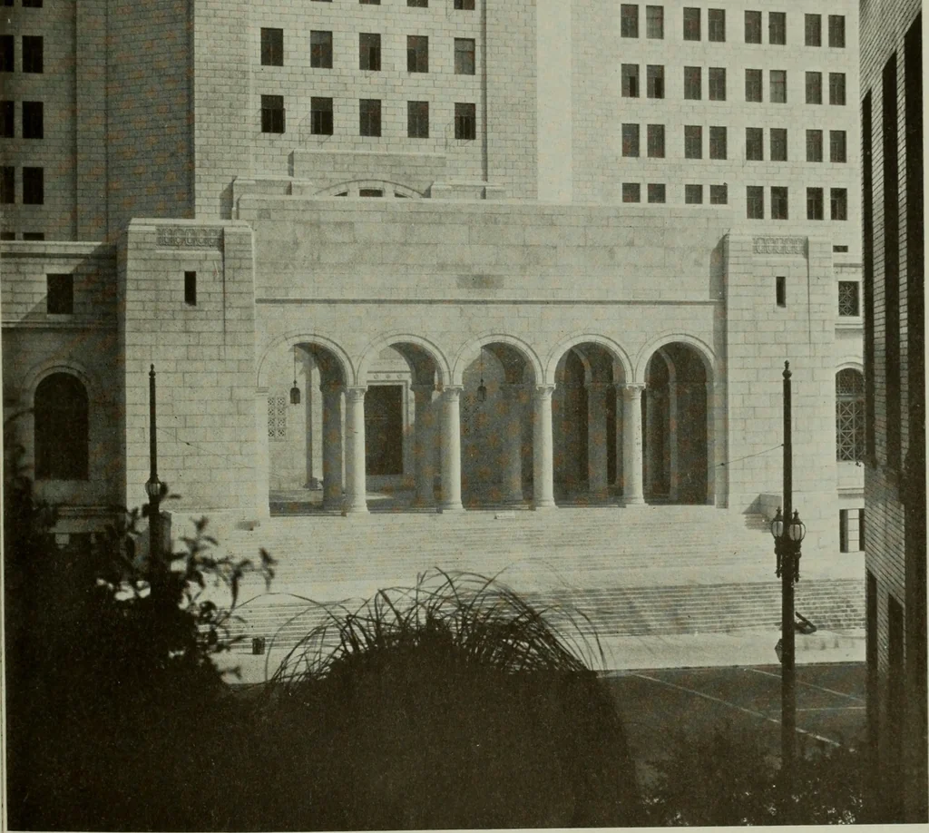 An illustration from Architect and engineer, 1905, leaf 140