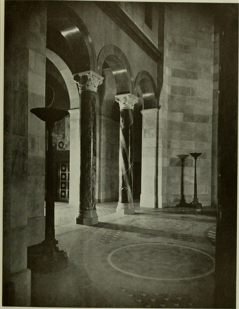 An illustration from Architect and engineer, 1905, leaf 148