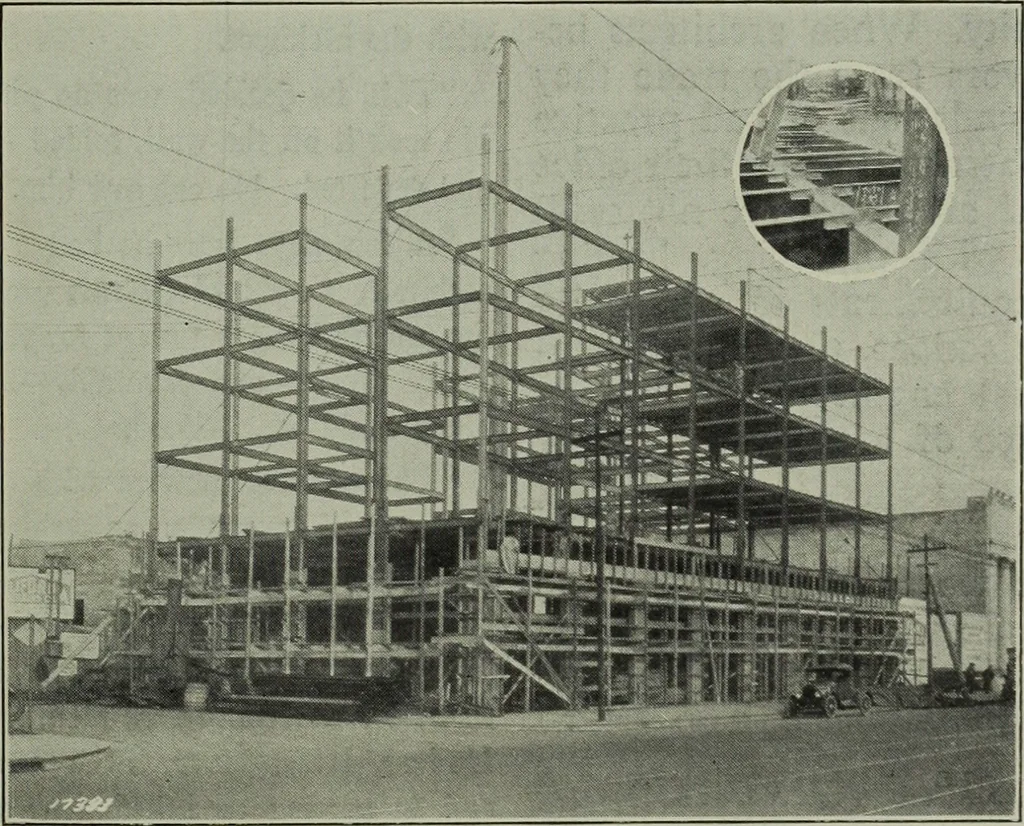 An illustration from Architect and engineer, 1905, leaf 176