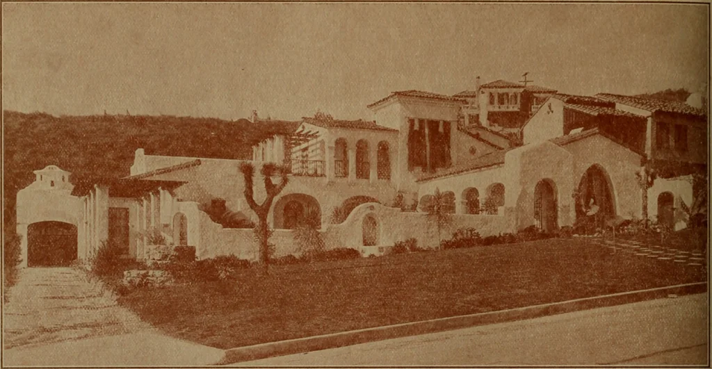 An illustration from Architect and engineer, 1905, leaf 195