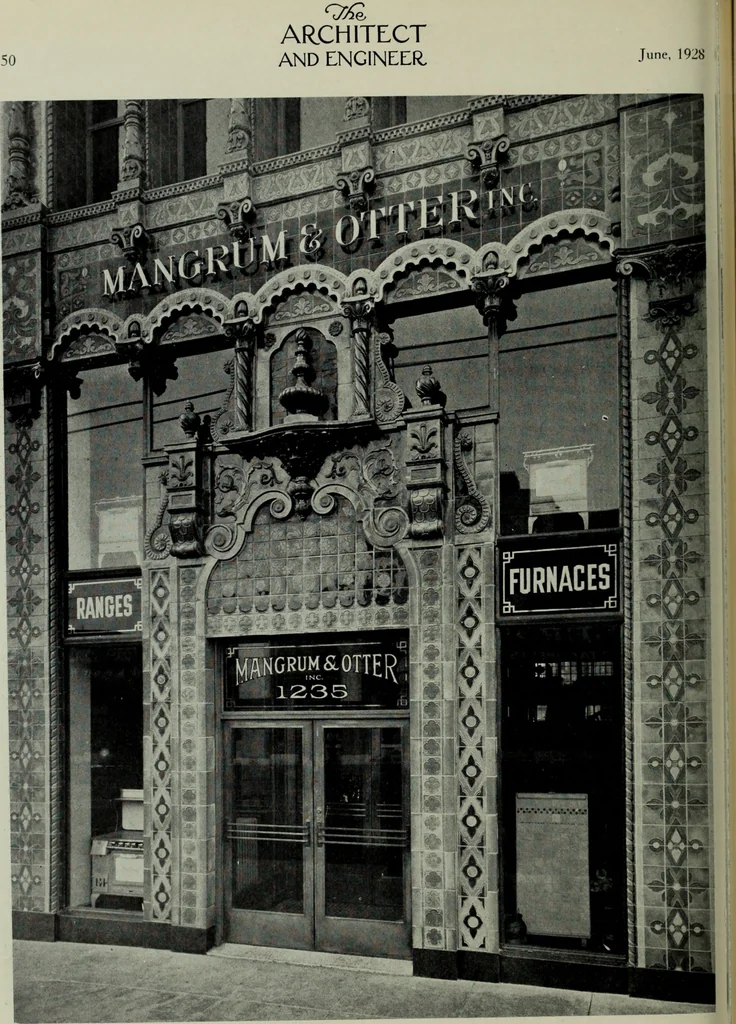 An illustration from Architect and engineer, 1905, leaf 213