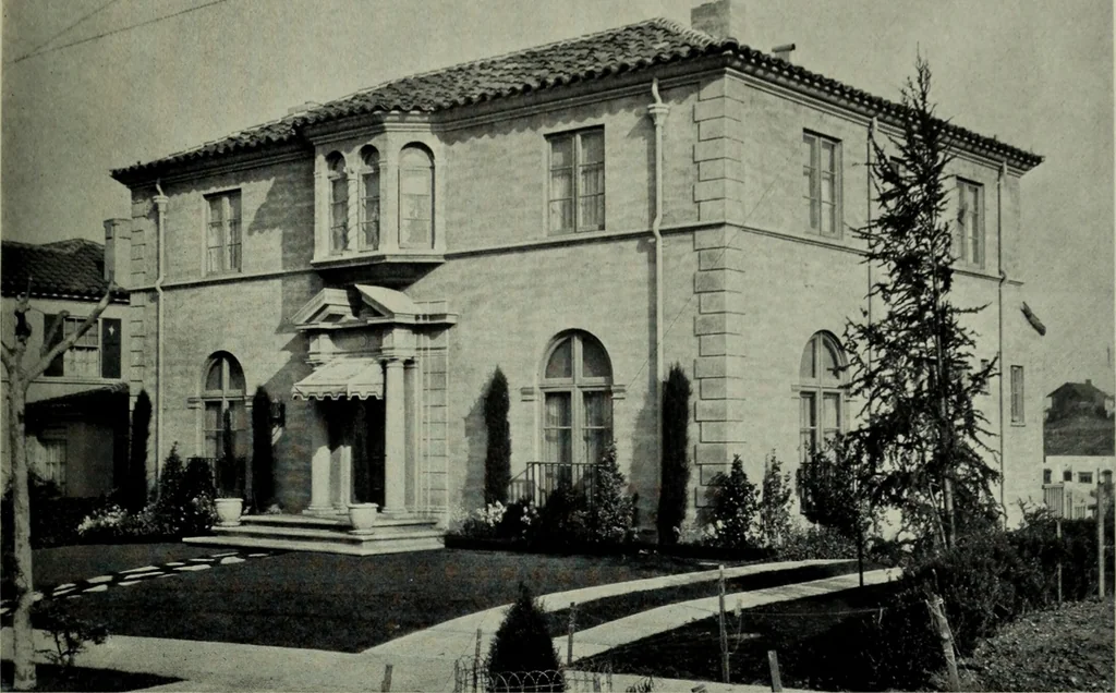 An illustration from Architect and engineer, 1905, leaf 218
