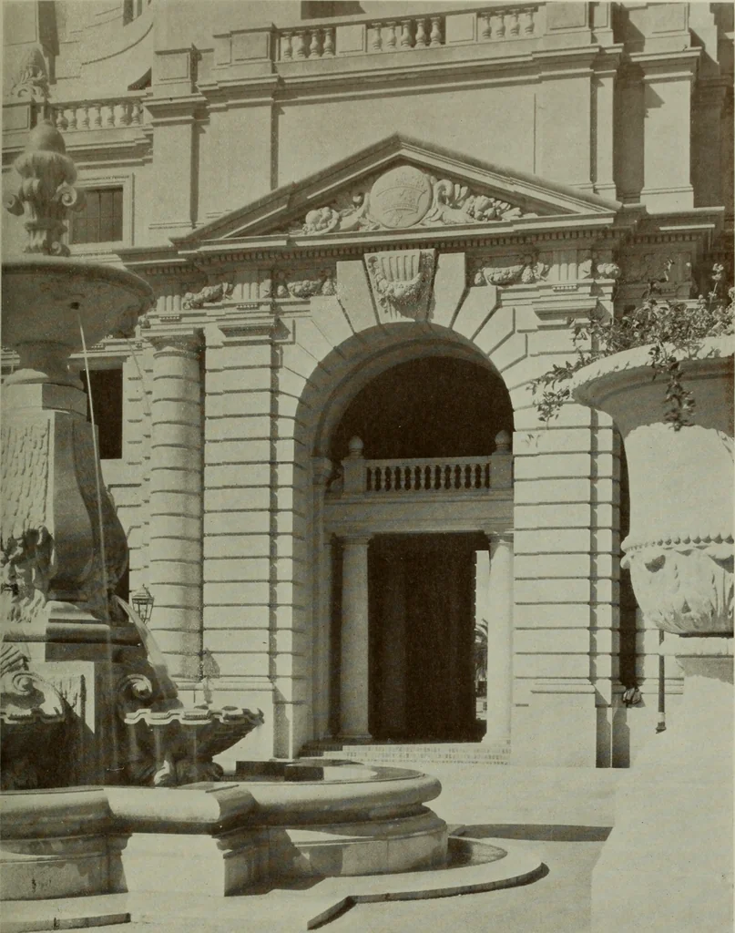 An illustration from Architect and engineer, 1905, leaf 242