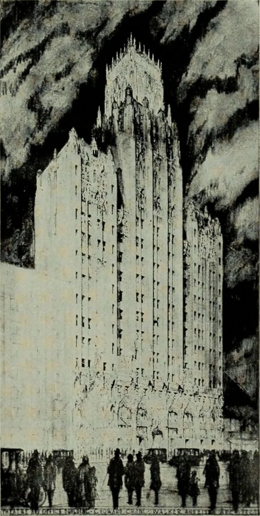 An illustration from Architect and engineer, 1905, leaf 376