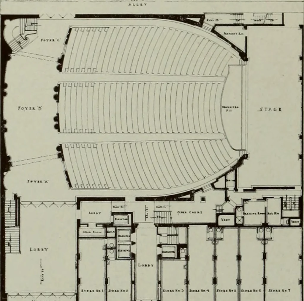 An illustration from Architect and engineer, 1905, leaf 409