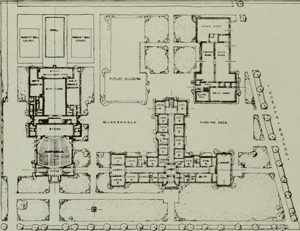 An illustration from Architect and engineer, 1905, leaf 505