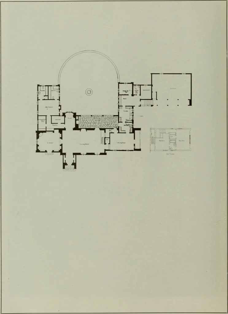 An illustration from Architect and engineer, 1905, leaf 71