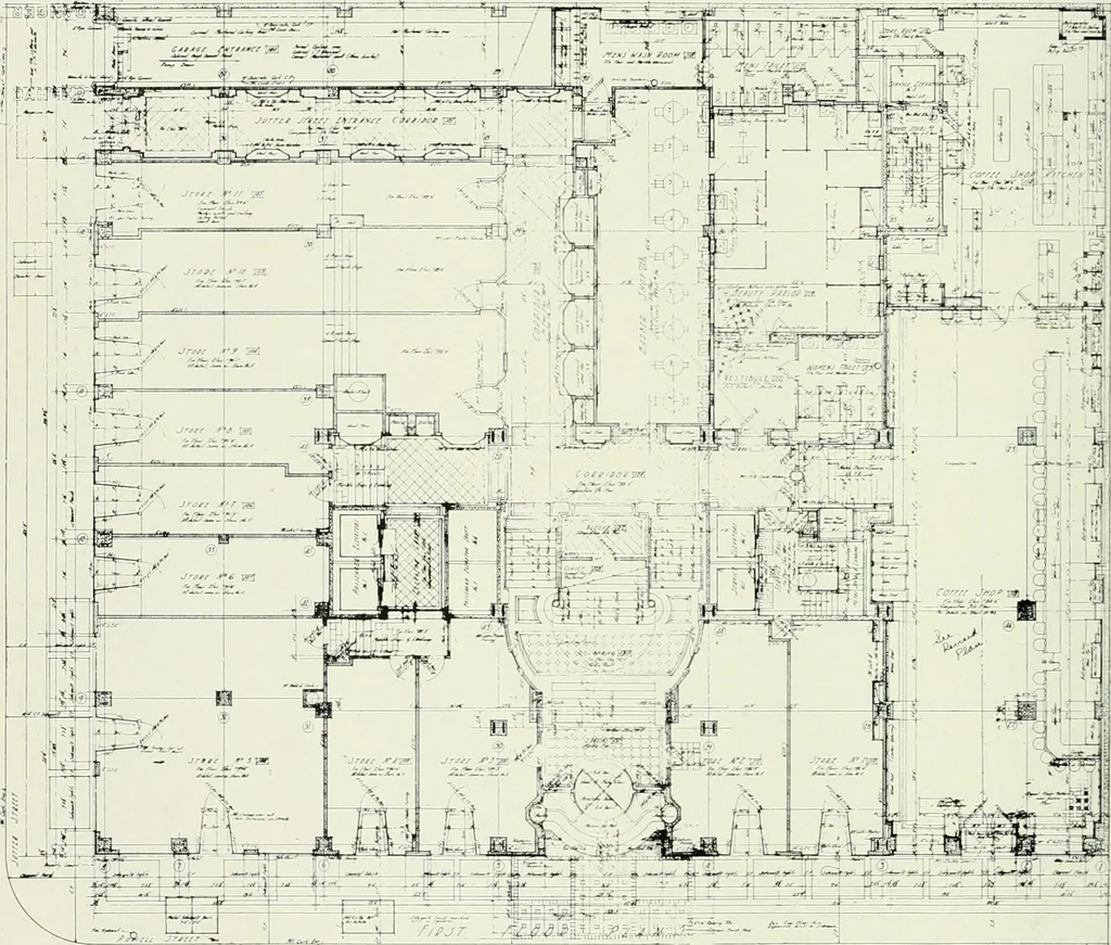 An illustration from Architect and engineer, 1905, leaf 105
