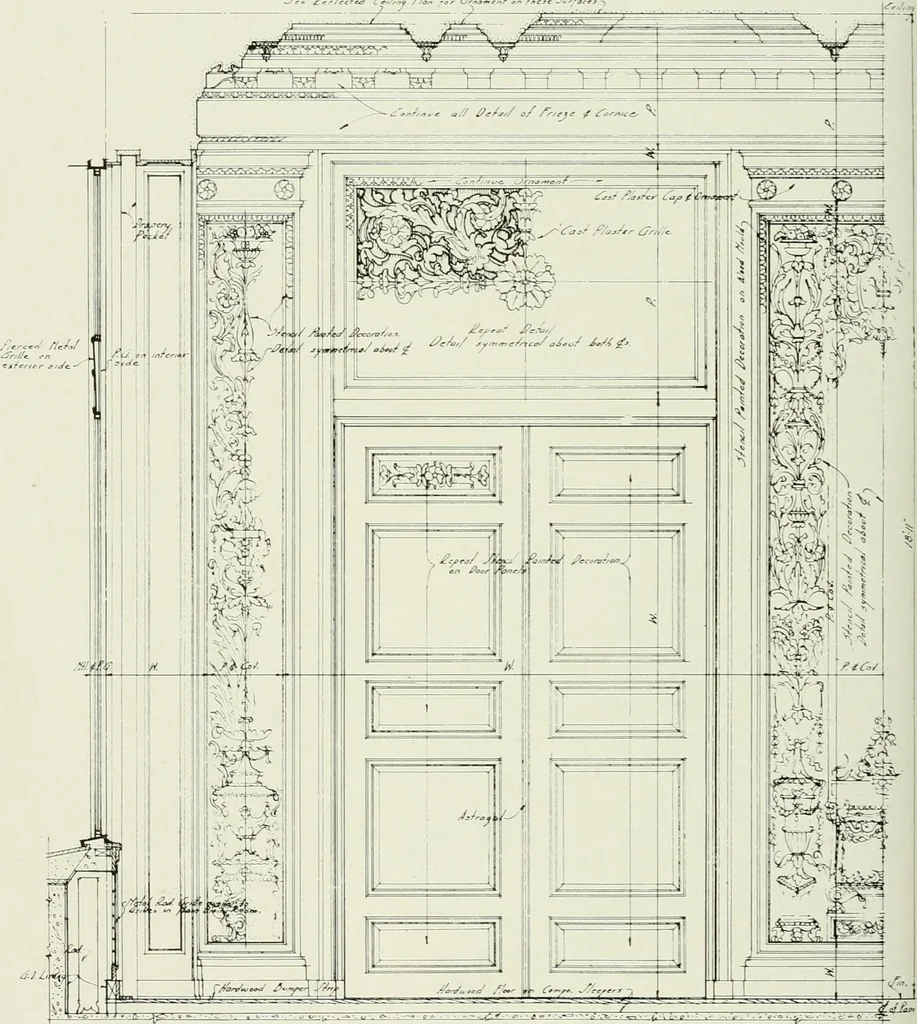 An illustration from Architect and engineer, 1905, leaf 157