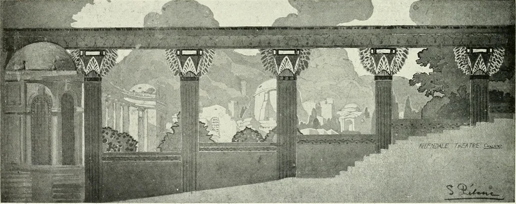 An illustration from Architect and engineer, 1905, leaf 199