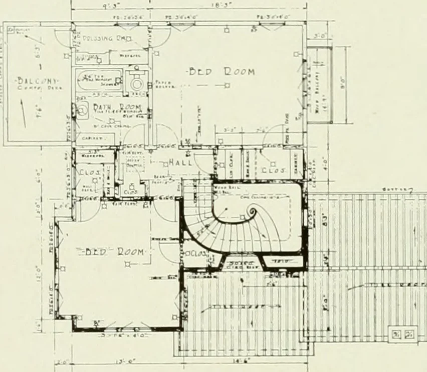An illustration from Architect and engineer, 1905, leaf 327