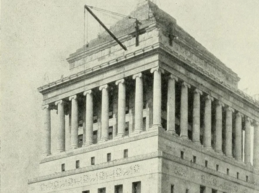 An illustration from Architect and engineer, 1905, leaf 373