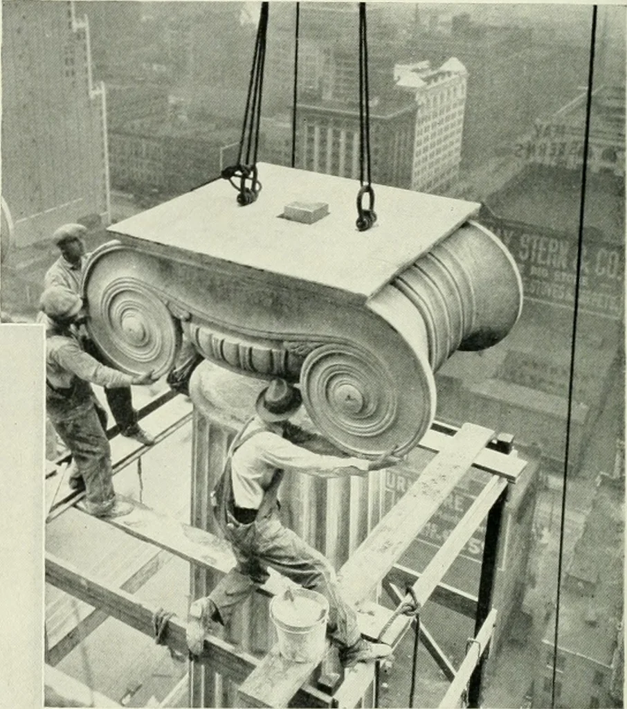 An illustration from Architect and engineer, 1905, leaf 373