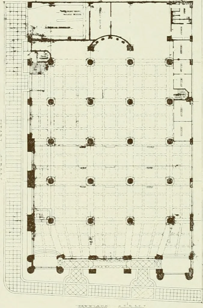 An illustration from Architect and engineer, 1905, leaf 409