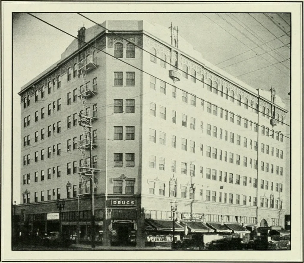 An illustration from Architect and engineer, 1905, leaf 473