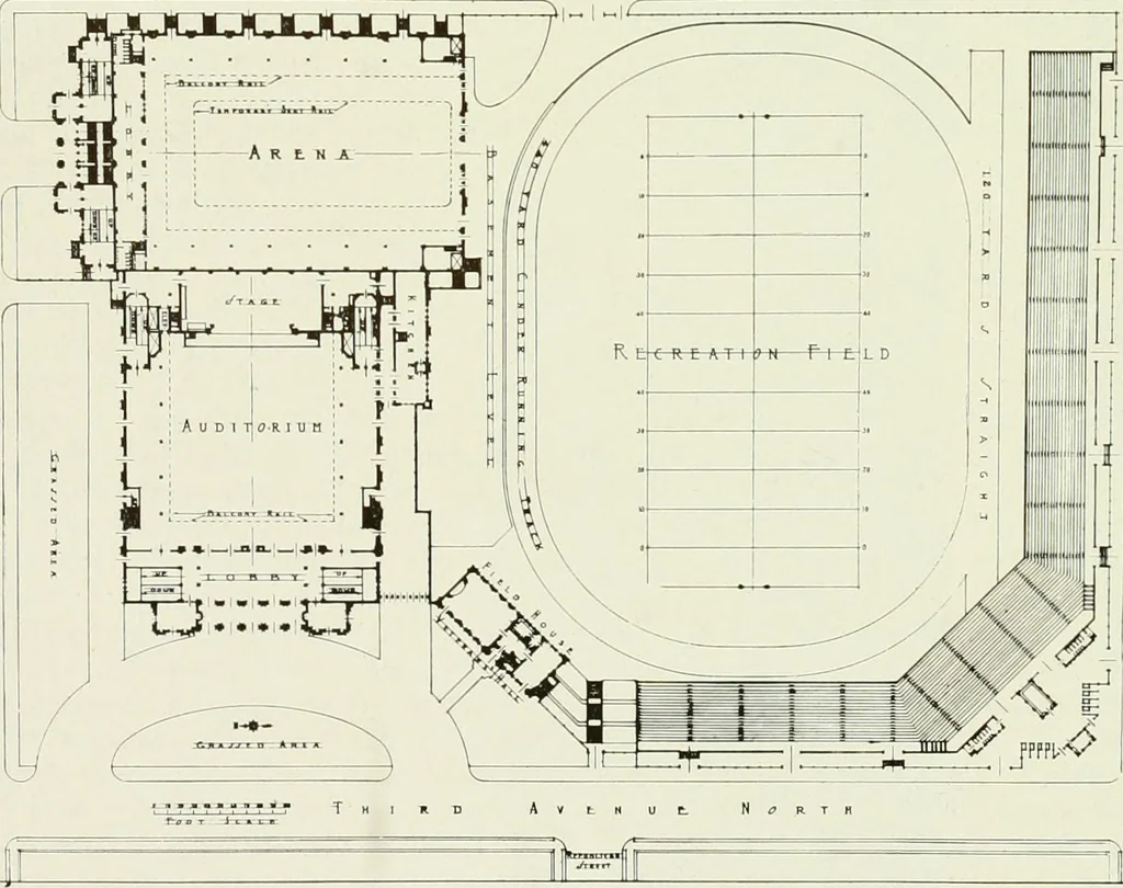 An illustration from Architect and engineer, 1905, leaf 483