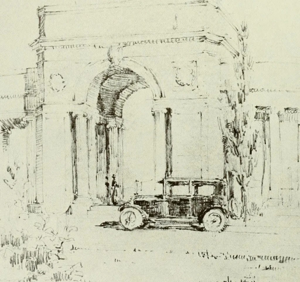 An illustration from Architect and engineer, 1905, leaf 499