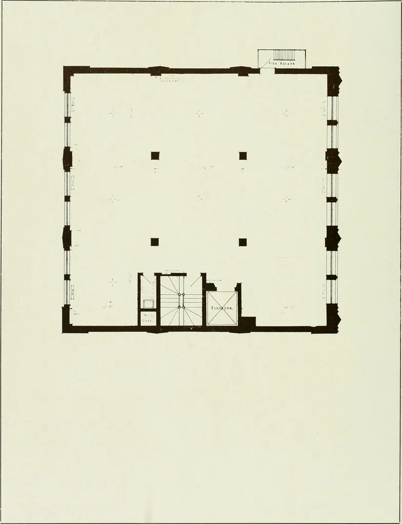 An illustration from Architect and engineer, 1905, leaf 523