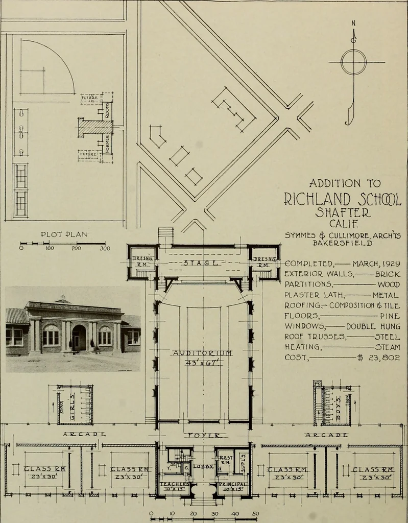 An illustration from Architect and engineer, 1905, leaf 129