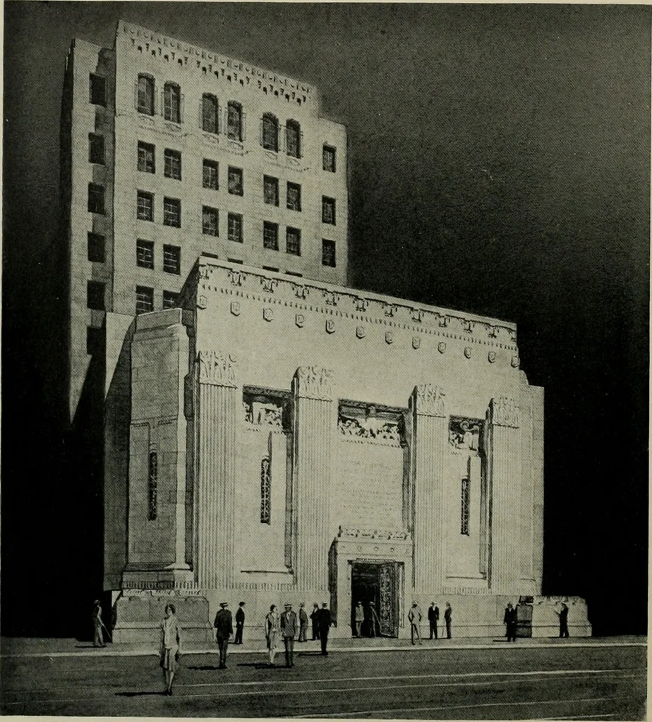 An illustration from Architect and engineer, 1905, leaf 225
