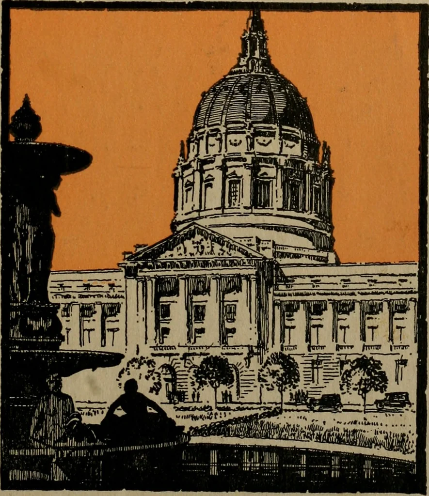 An illustration from Architect and engineer, 1905, leaf 402