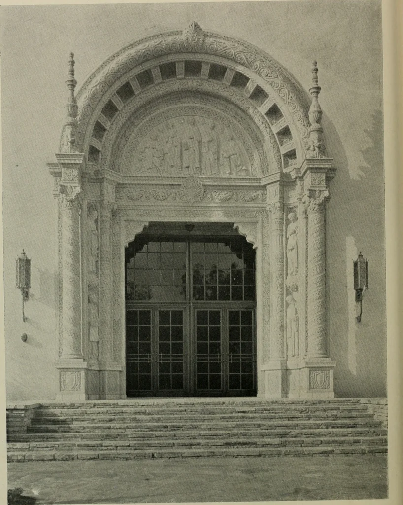 An illustration from Architect and engineer, 1905, leaf 421